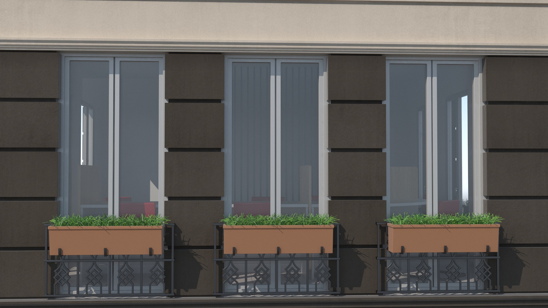 3D model Small Office Building Fur