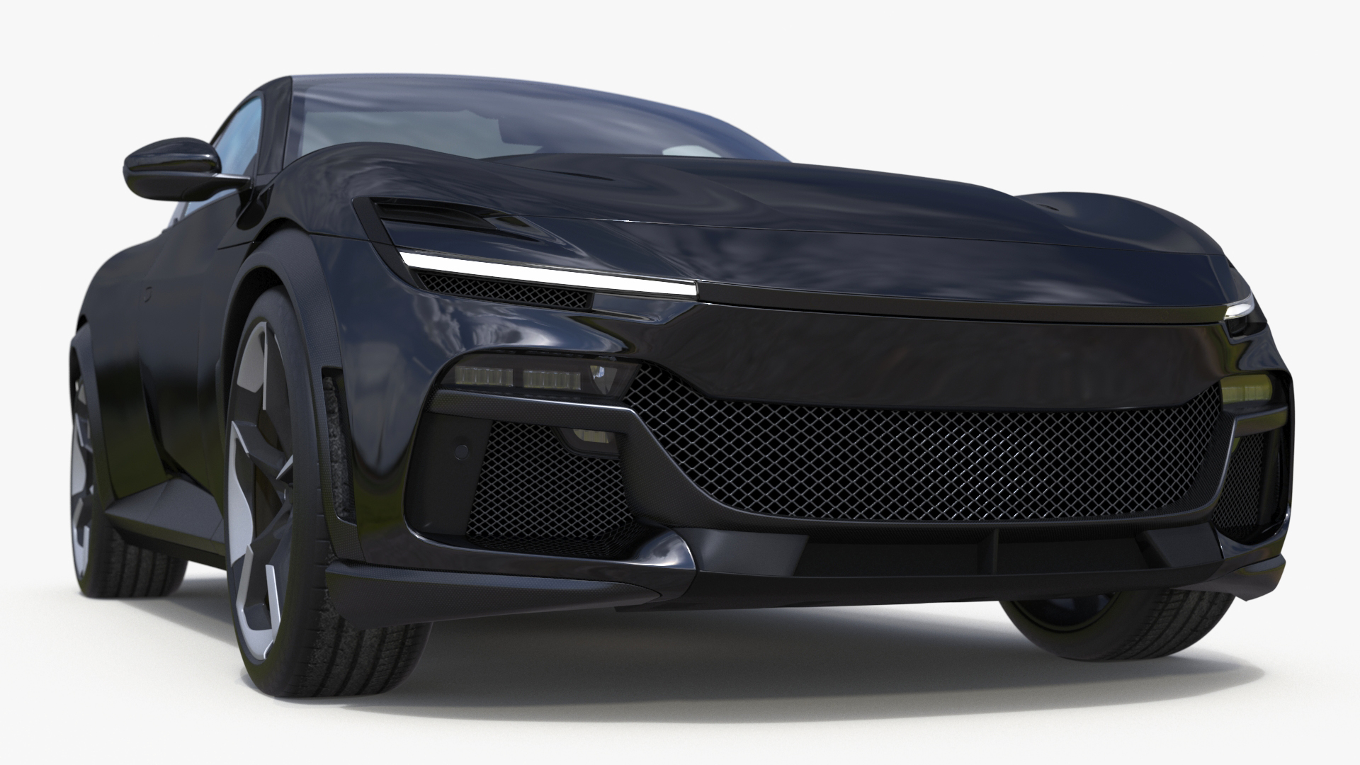 Furious Crossover Sports Car Black 3D model