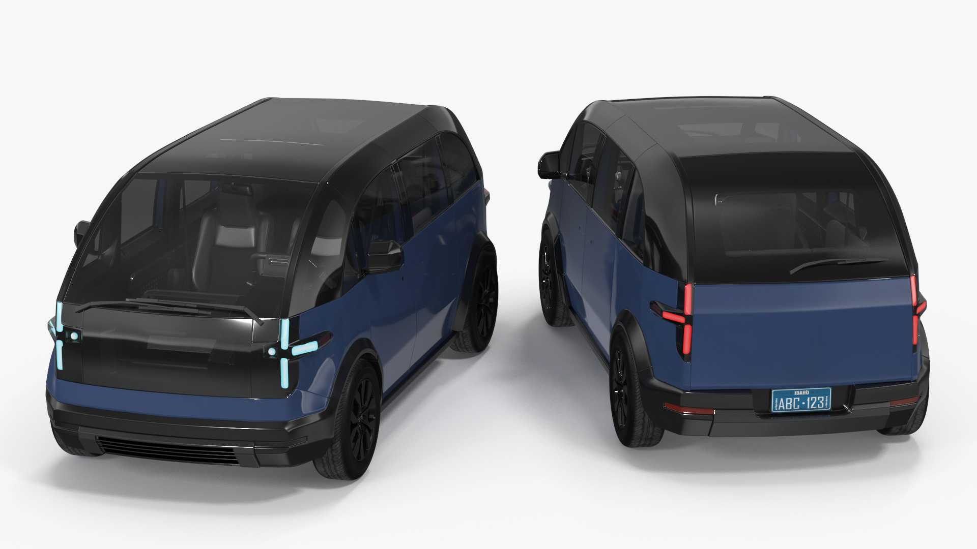 3D Canoo Electric Van Premium Blue