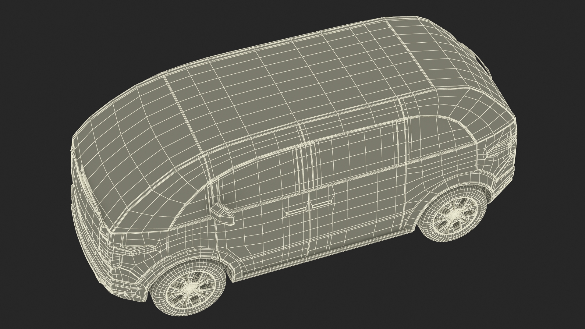 3D Canoo Electric Van Premium Blue