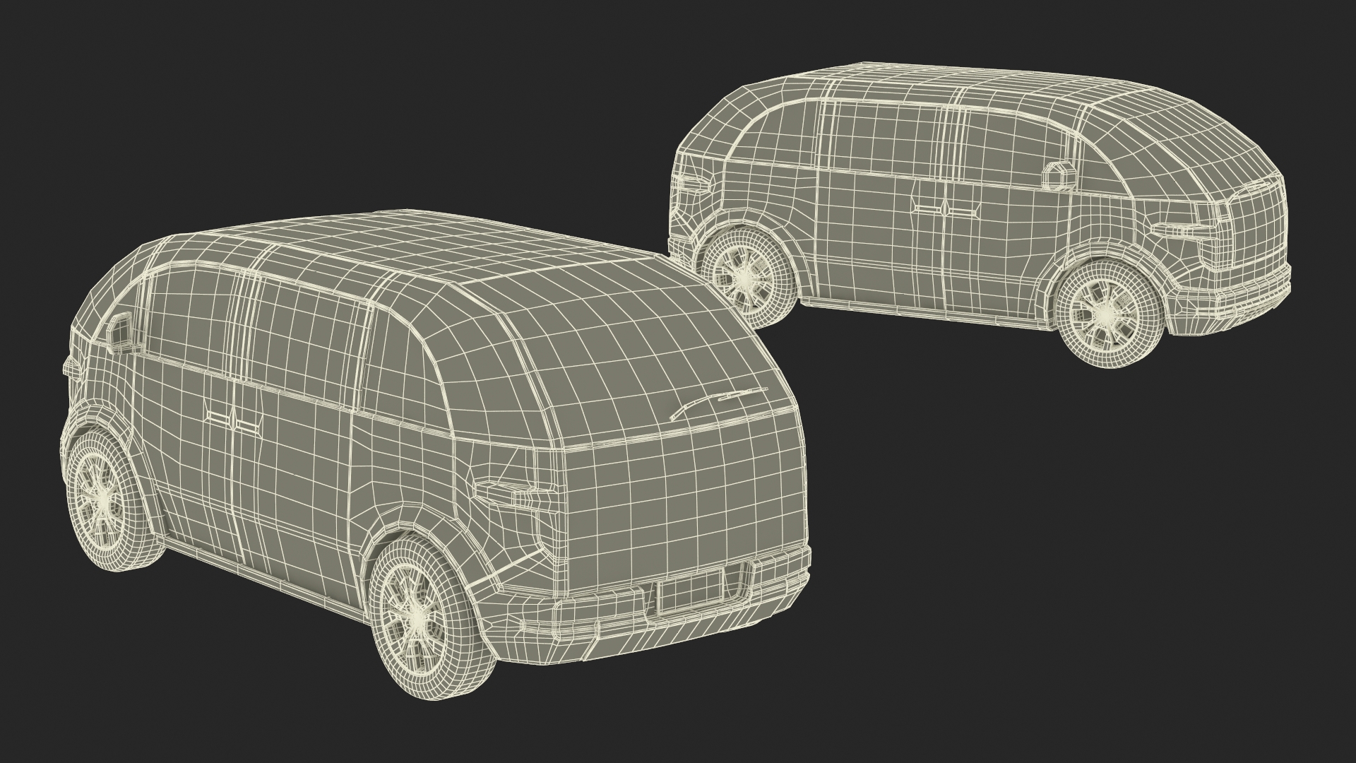 3D Canoo Electric Van Premium Blue