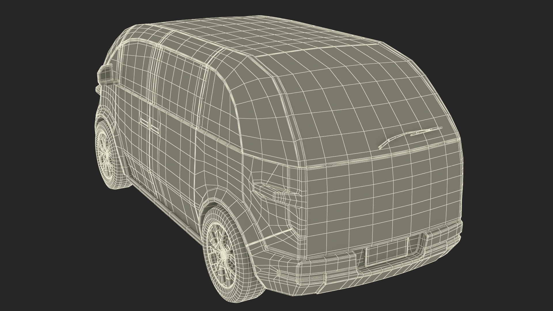 3D Canoo Electric Van Premium Blue