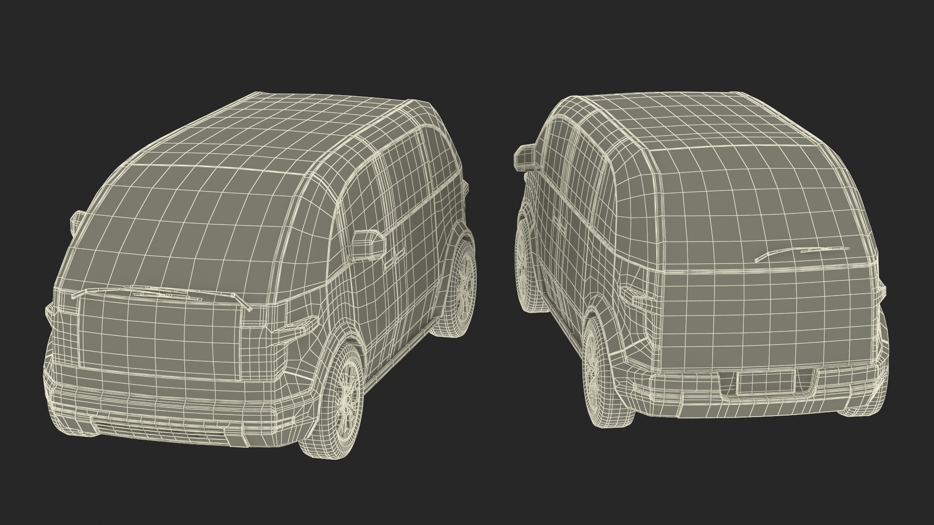 3D Canoo Electric Van Premium Blue