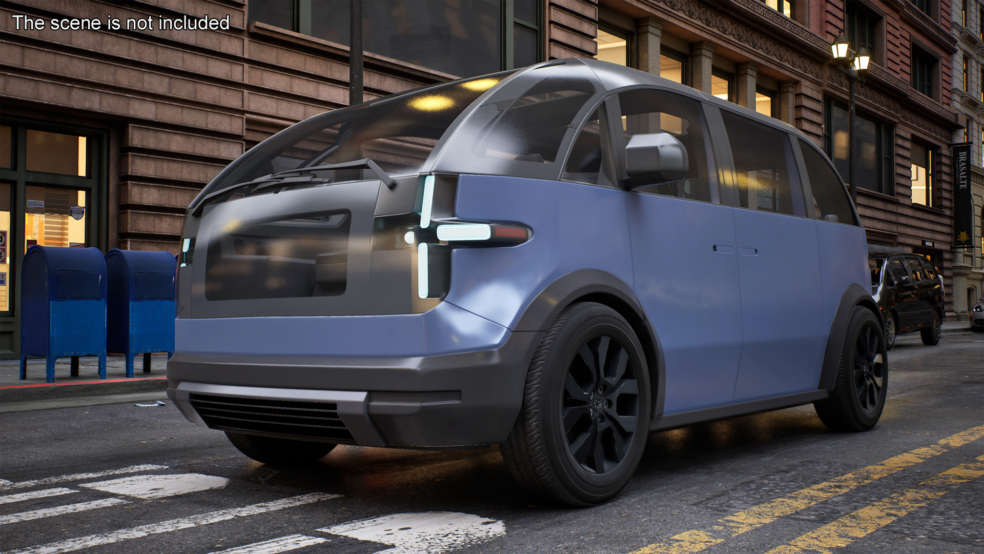 3D Canoo Electric Van Premium Blue