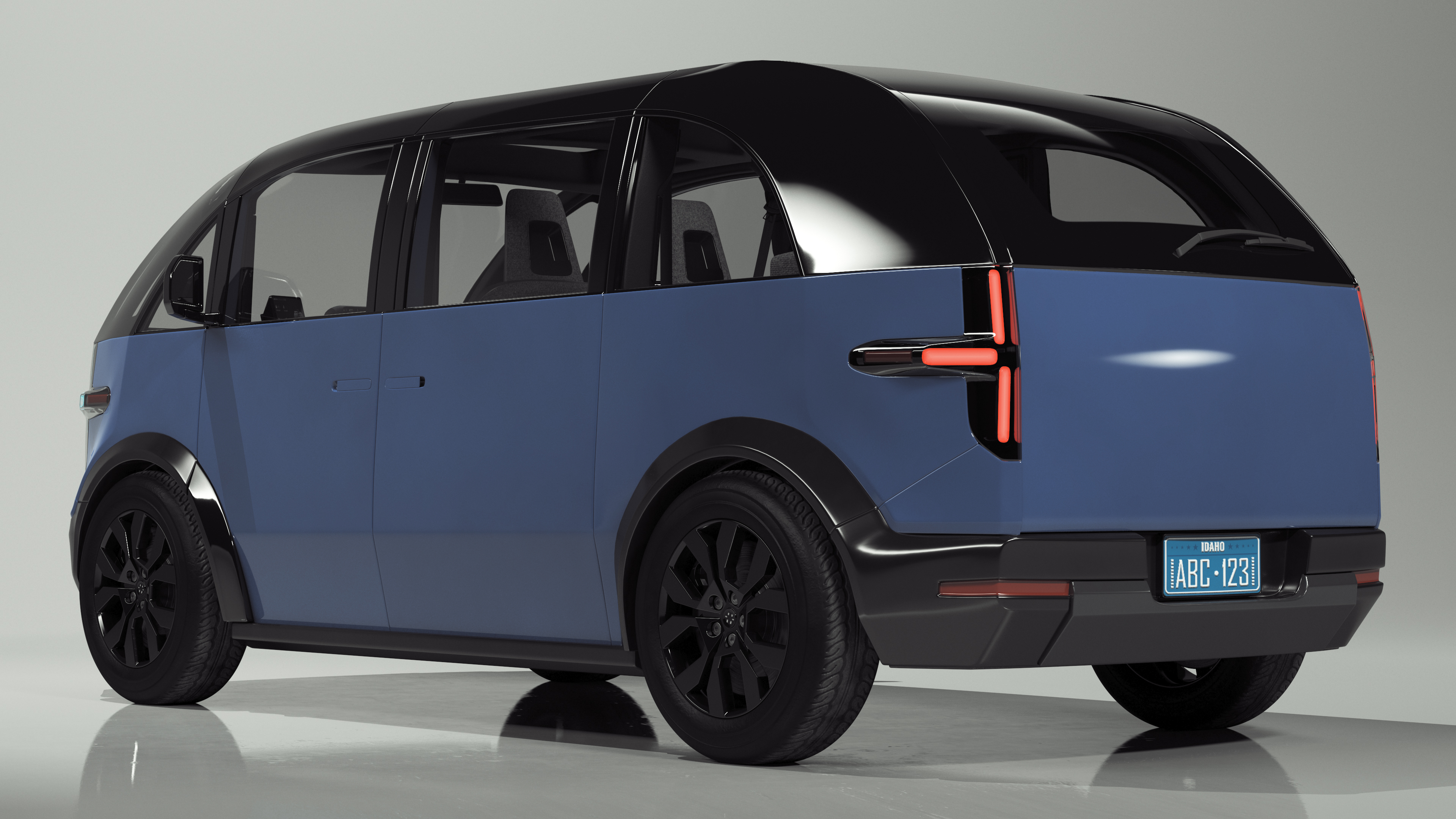 3D Canoo Electric Van Premium Blue