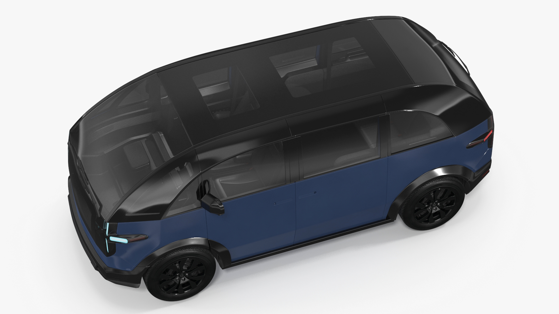 3D Canoo Electric Van Premium Blue