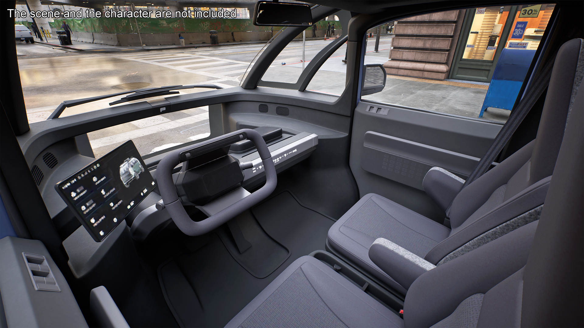3D Canoo Electric Van Premium Blue