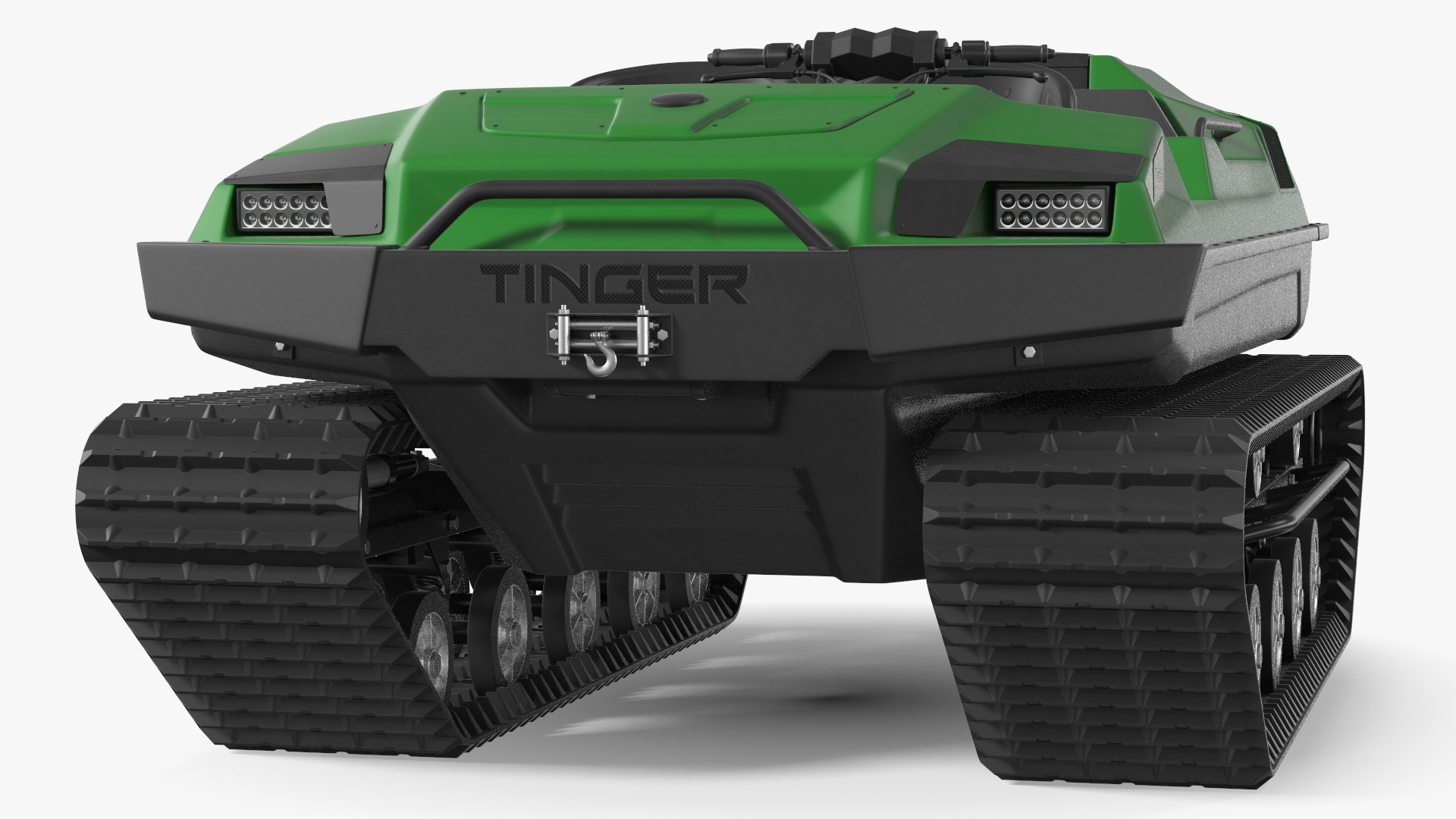 High Mobility Vehicle Tinger Track No Roof 3D