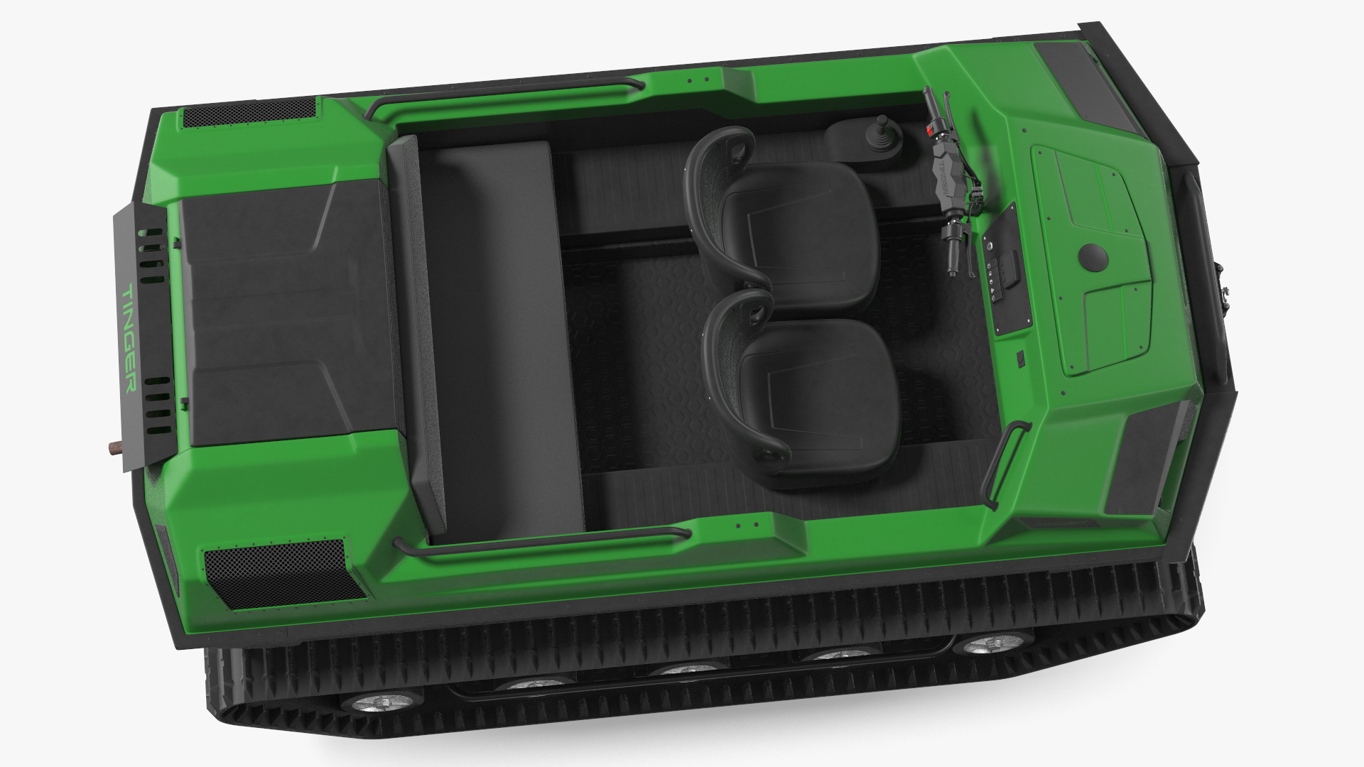 High Mobility Vehicle Tinger Track No Roof 3D