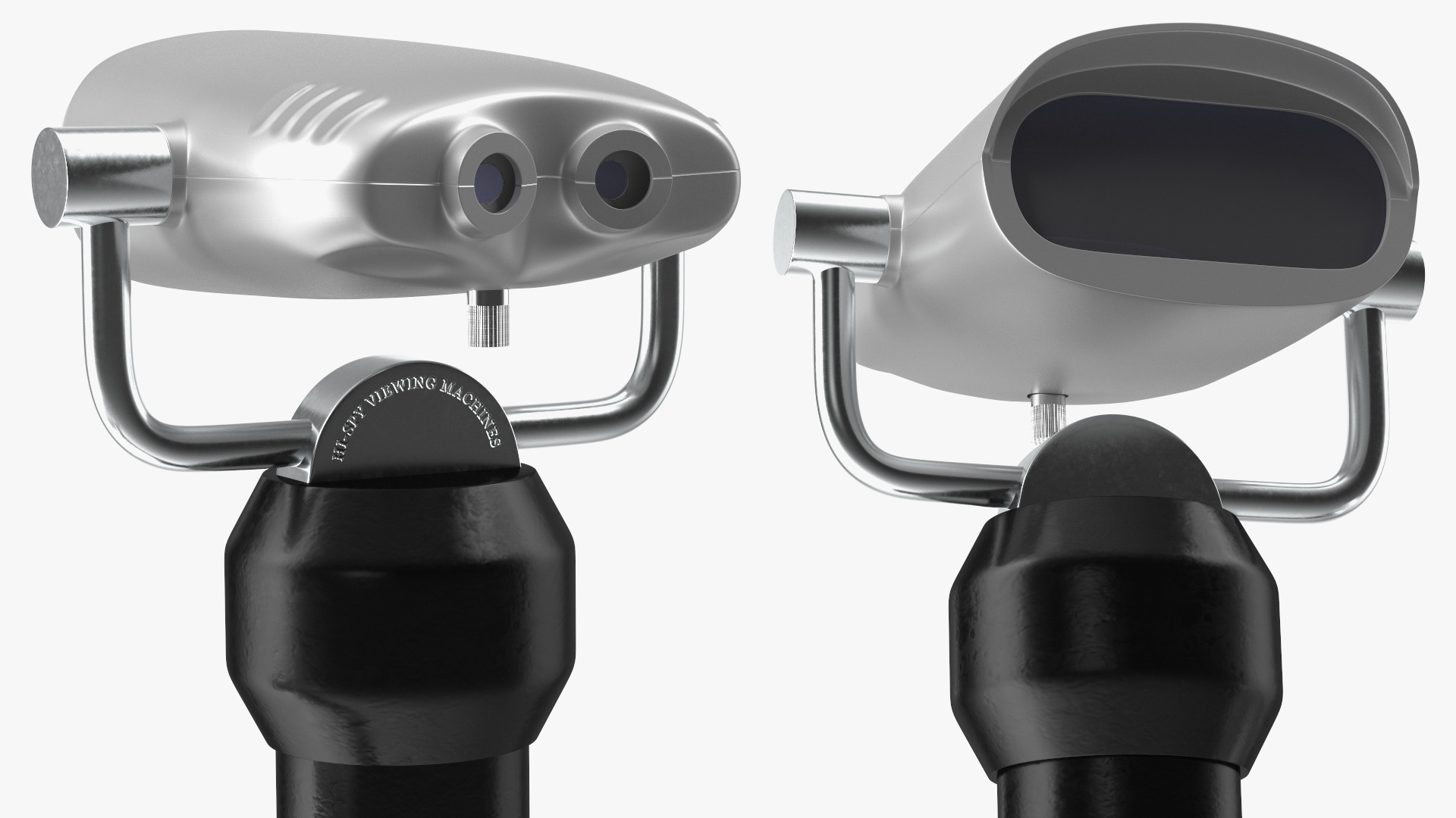 3D model Tower Optical Binocular Viewer Dual