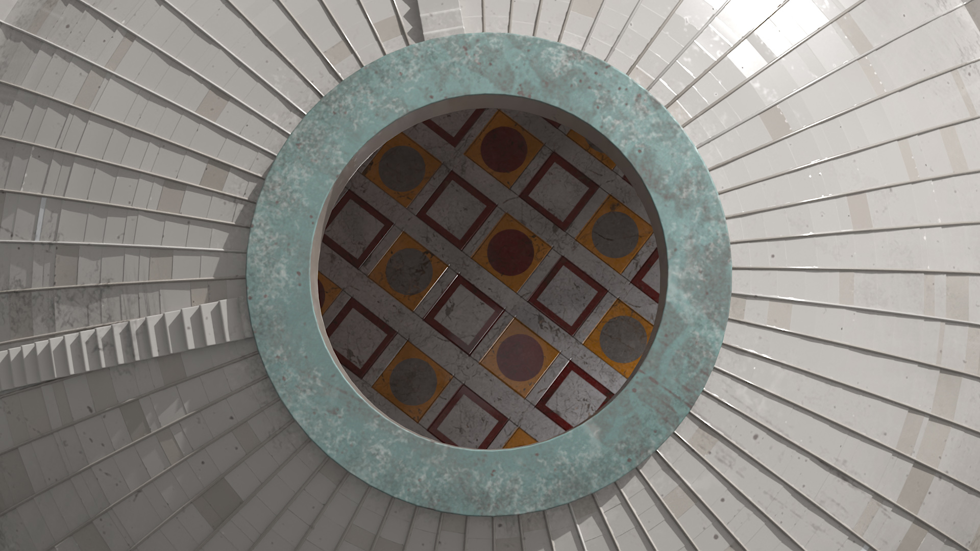 Classical Roman Pantheon Building New 3D