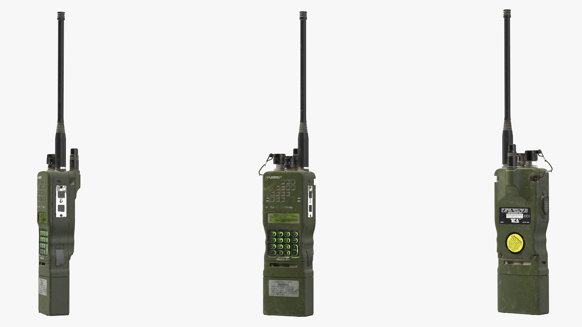 L3Harris Falcon ANPRC-152A Wideband Networking Handheld Radio Dirty 3D