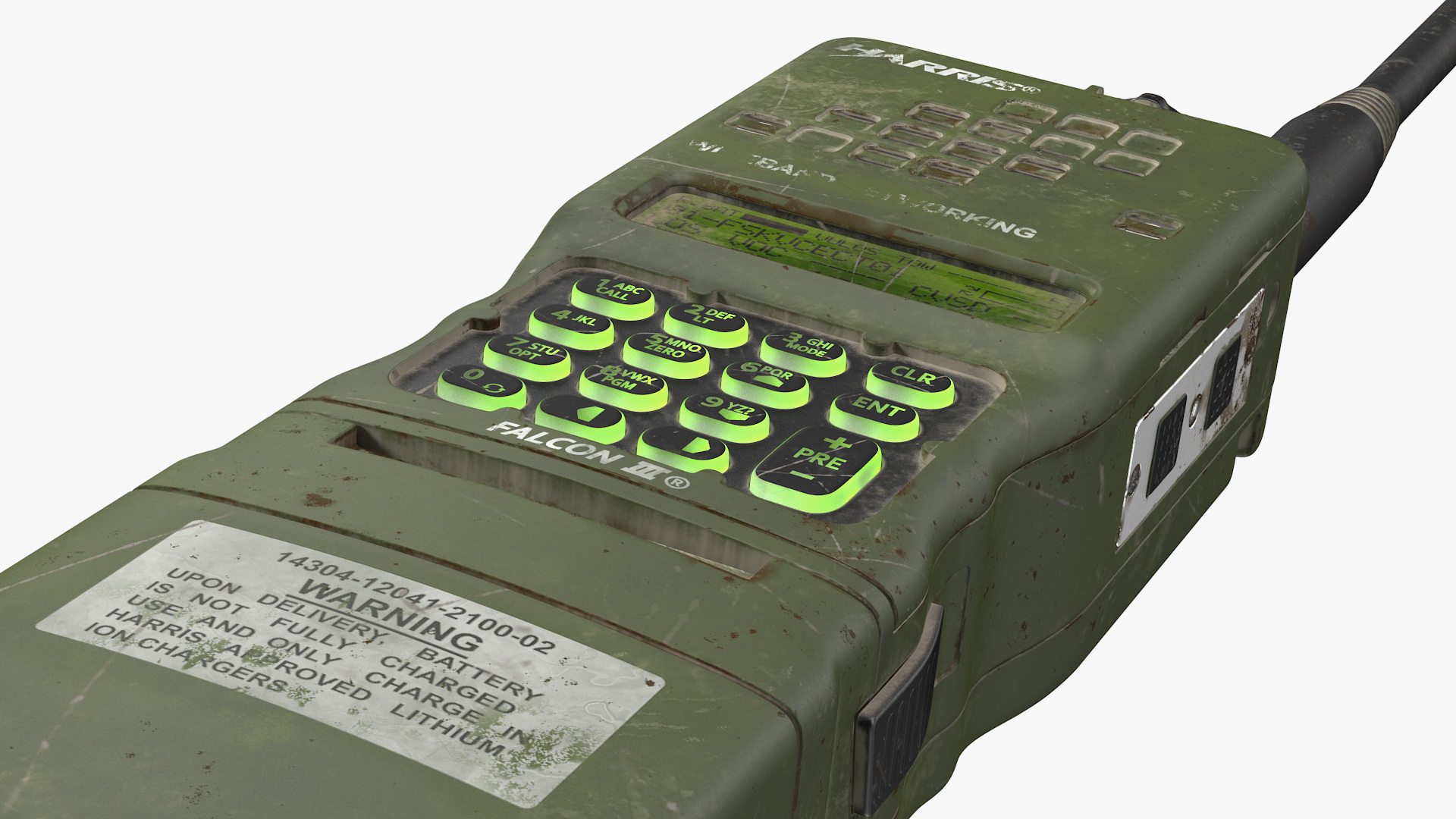 L3Harris Falcon ANPRC-152A Wideband Networking Handheld Radio Dirty 3D
