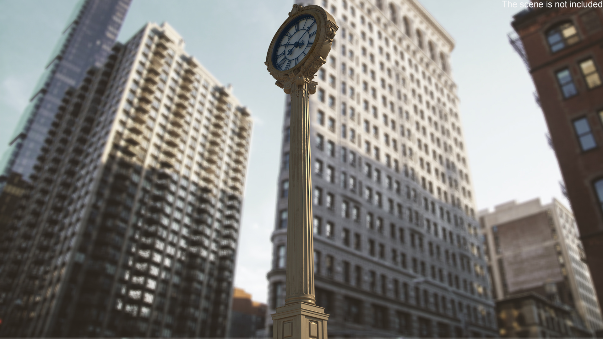 3D model Vintage Street Clock