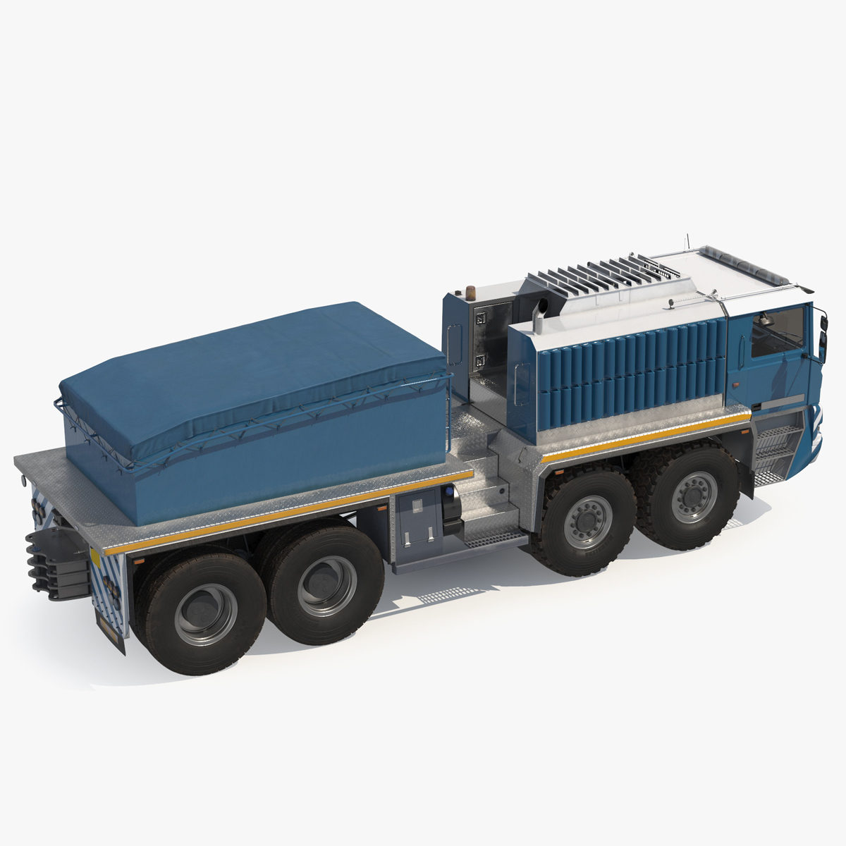 Heavy Hauler for Transporting Heavy Goods Rigged for Cinema 4D 3D