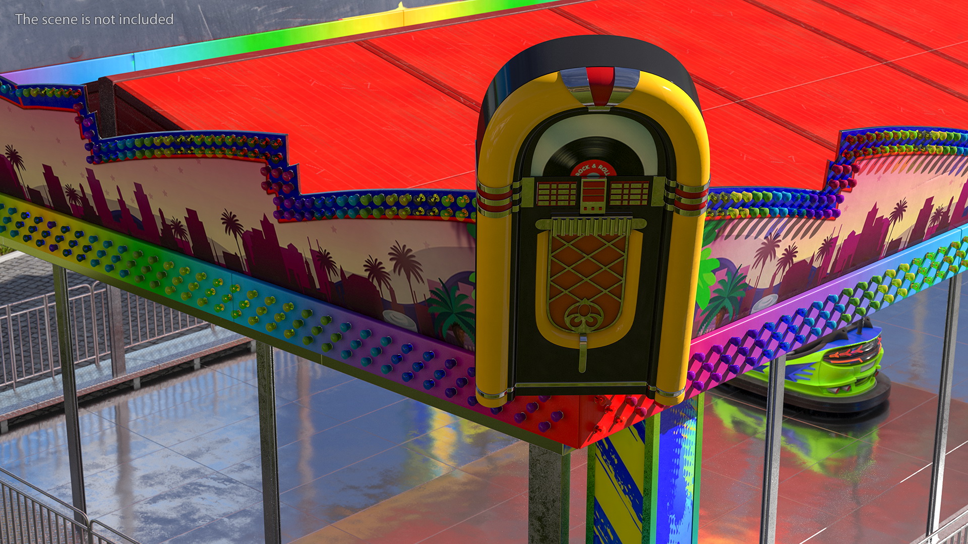 3D Advertising Volumetric Sign Vintage Jukebox model