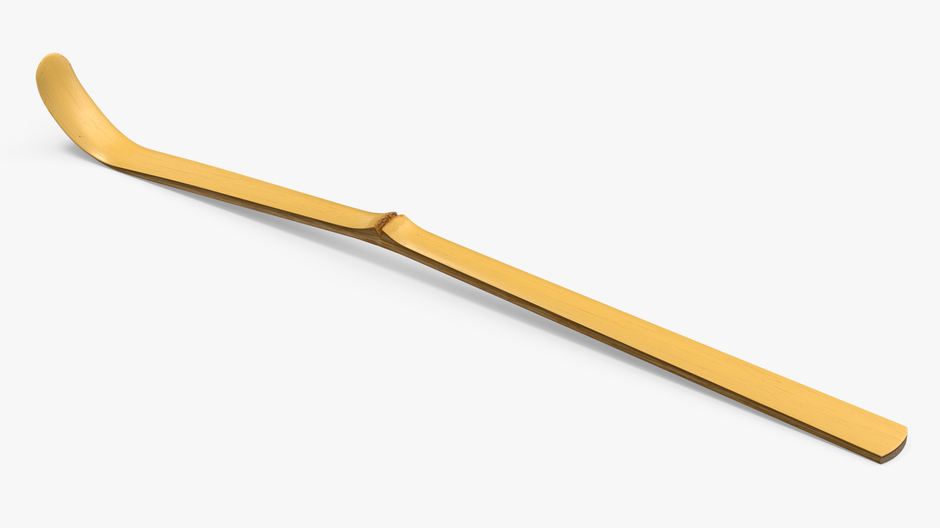 3D Matcha Tea Bamboo Spoon model