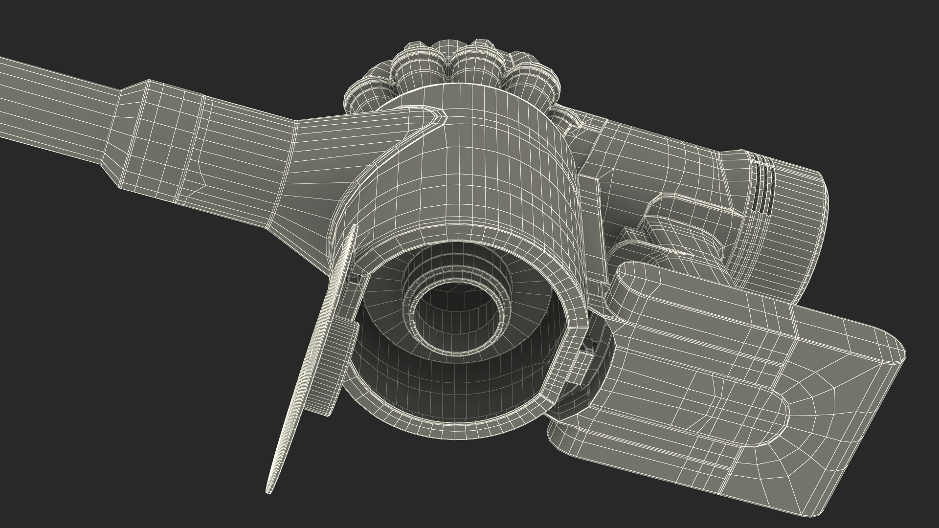 3D Dyson V8 Handheld Vacuum Rigged