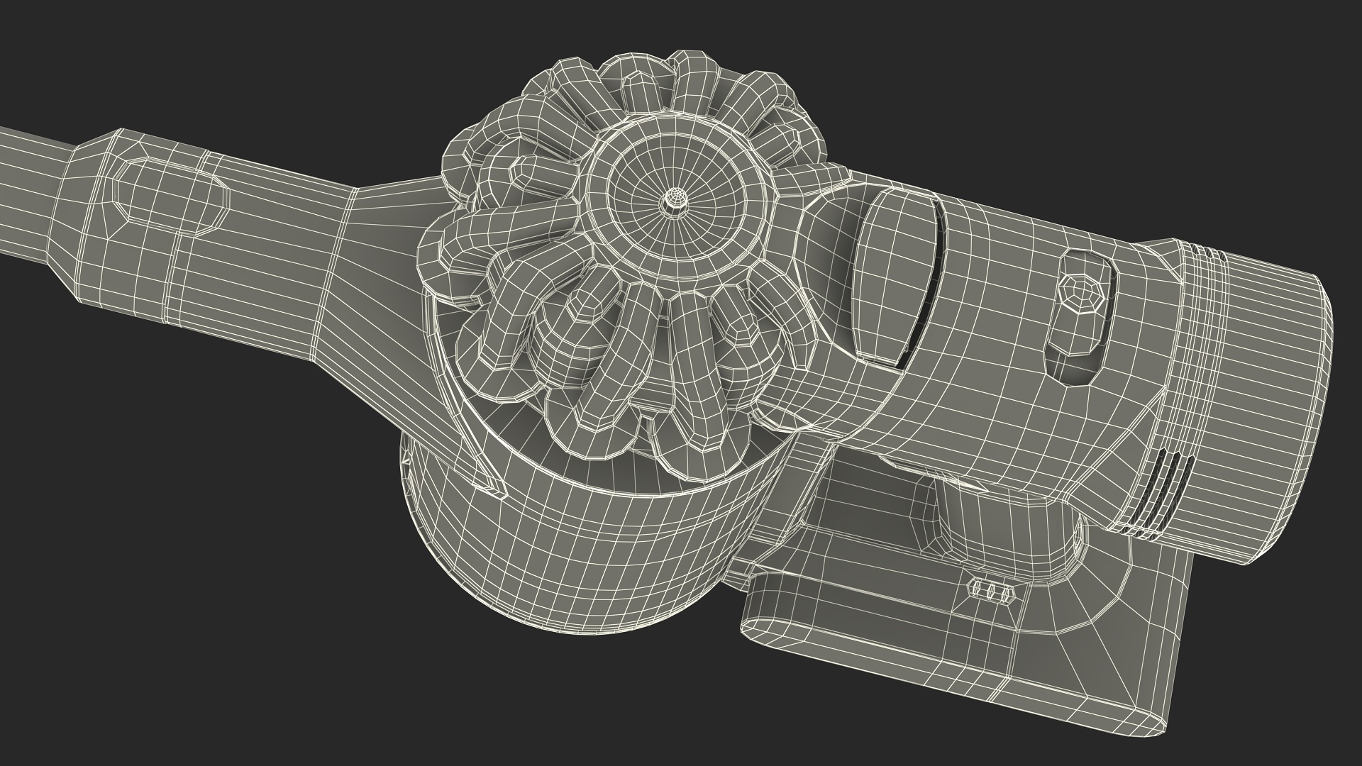 3D Dyson V8 Handheld Vacuum Rigged