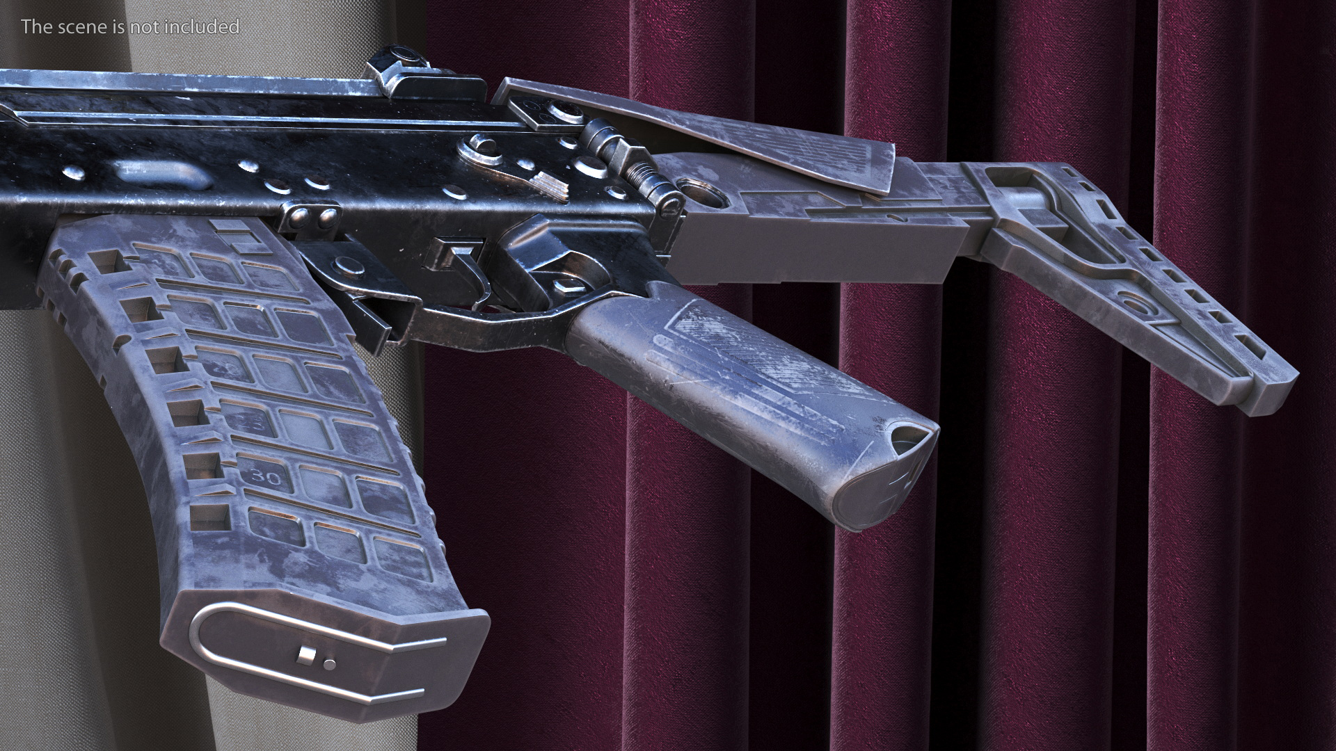 3D Old Assault Rifle AK-12 model
