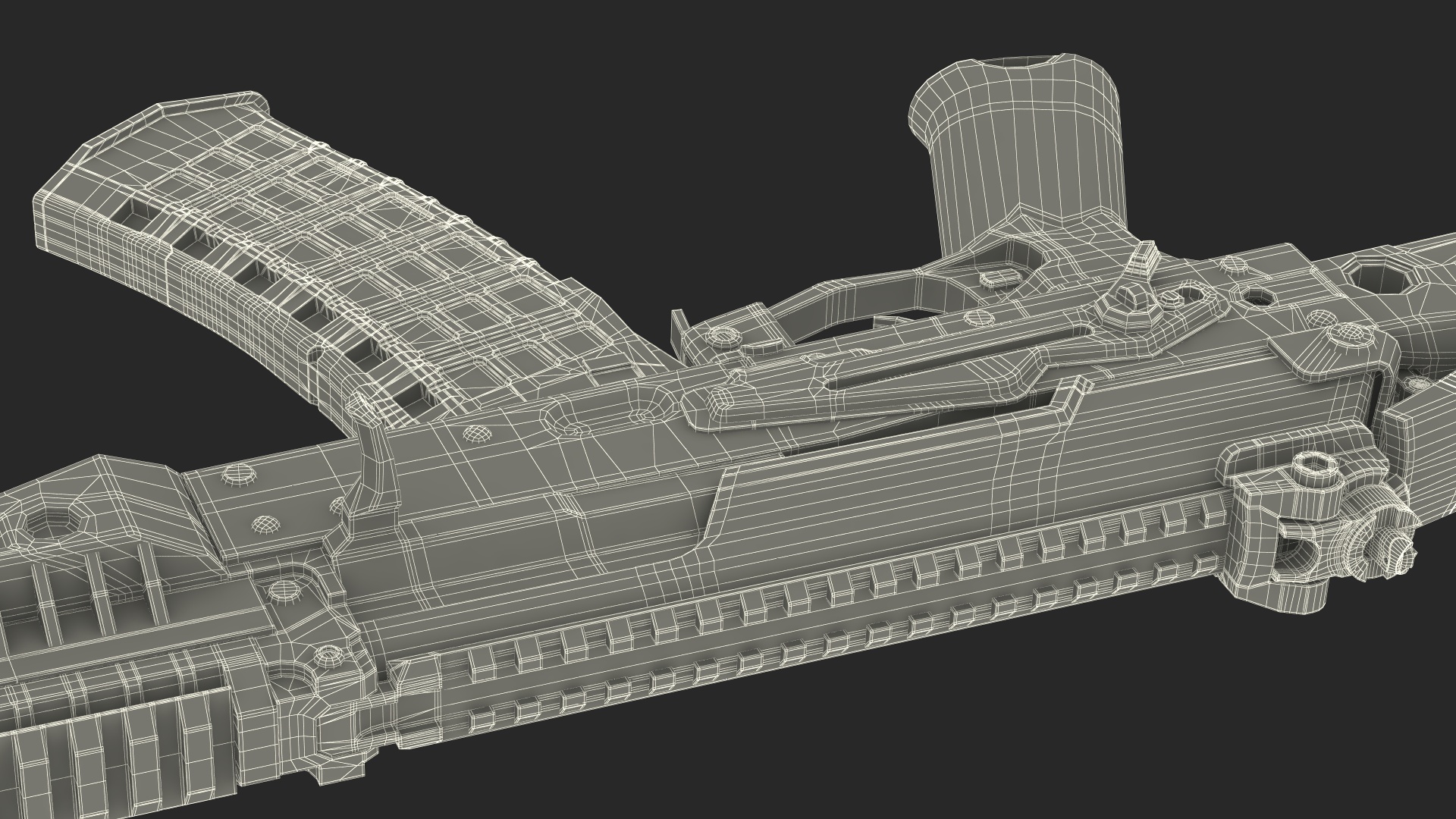 3D Old Assault Rifle AK-12 model