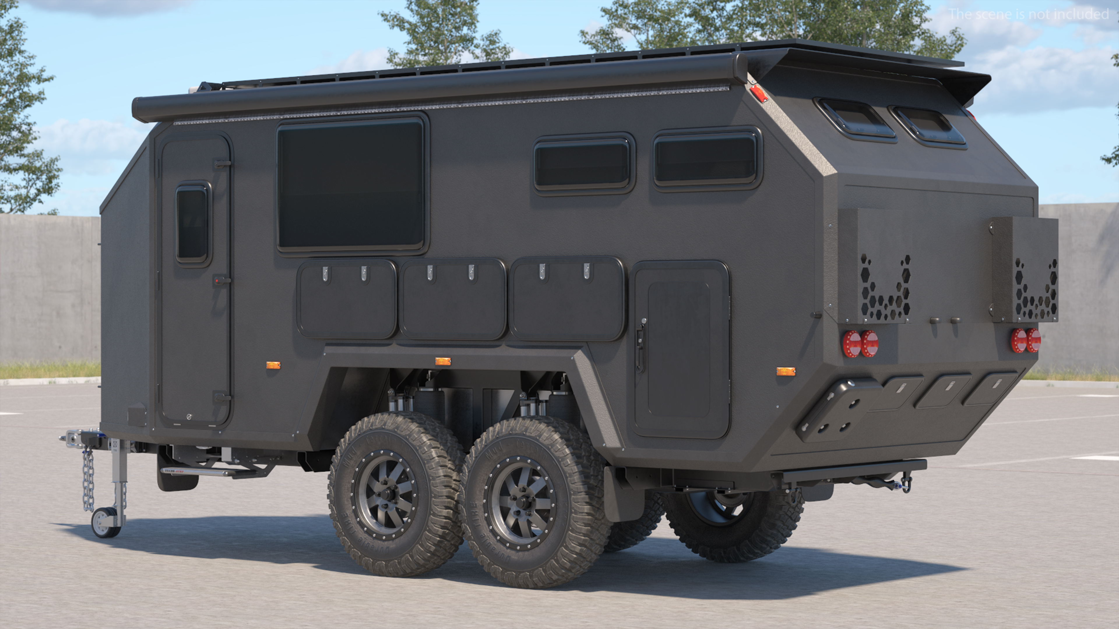 3D Expedition Mobile Home Black model