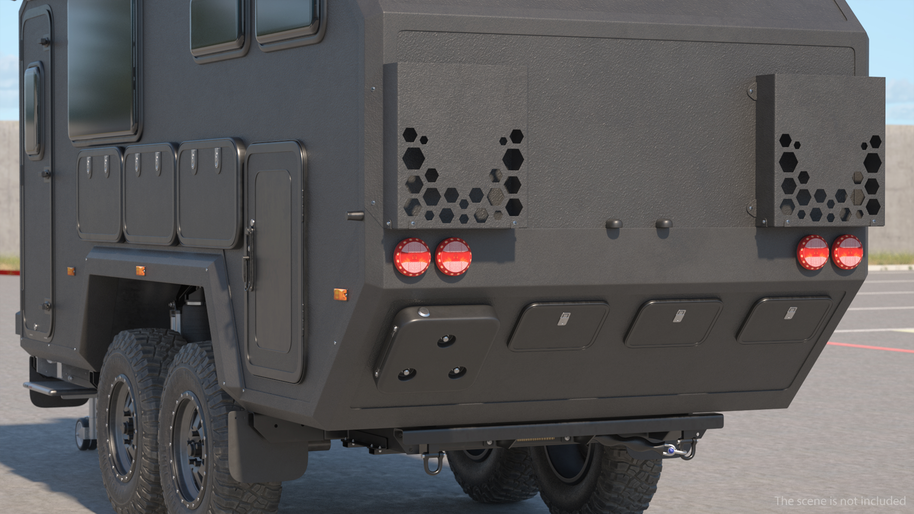 3D Expedition Mobile Home Black model