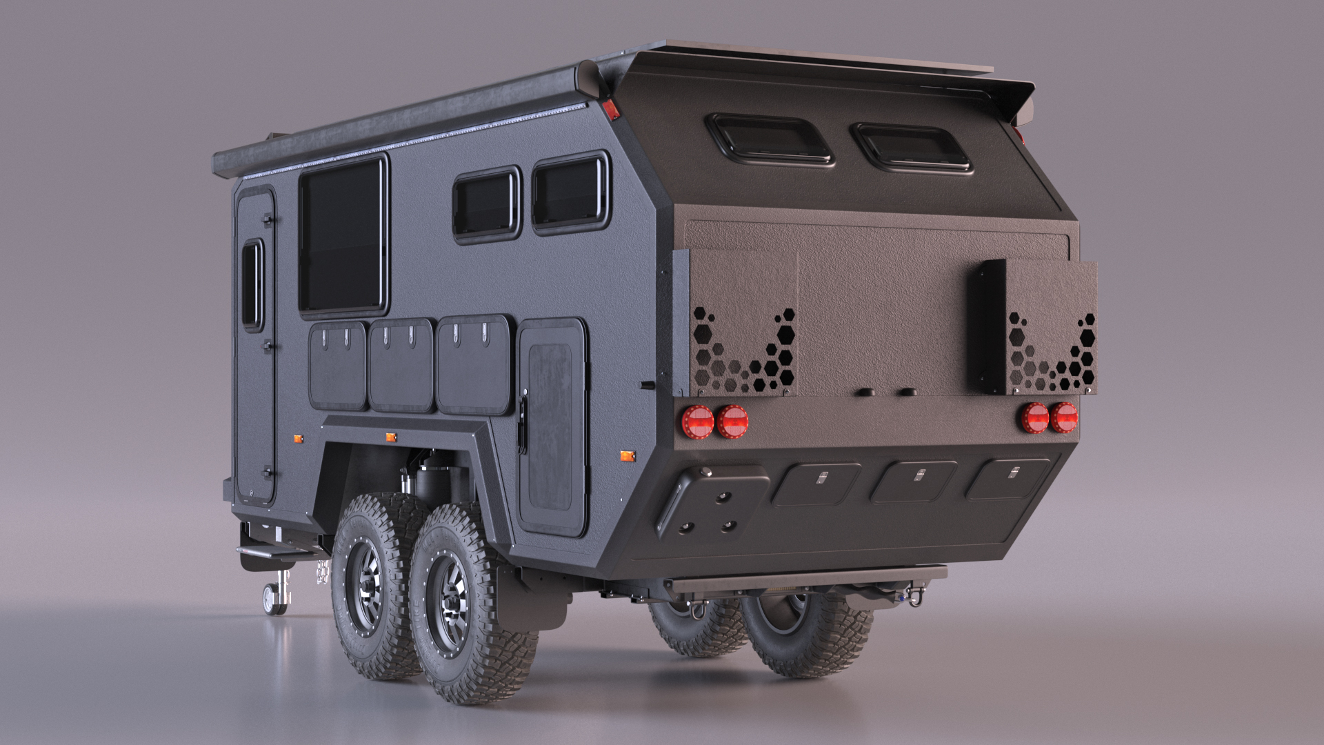 3D Expedition Mobile Home Black model