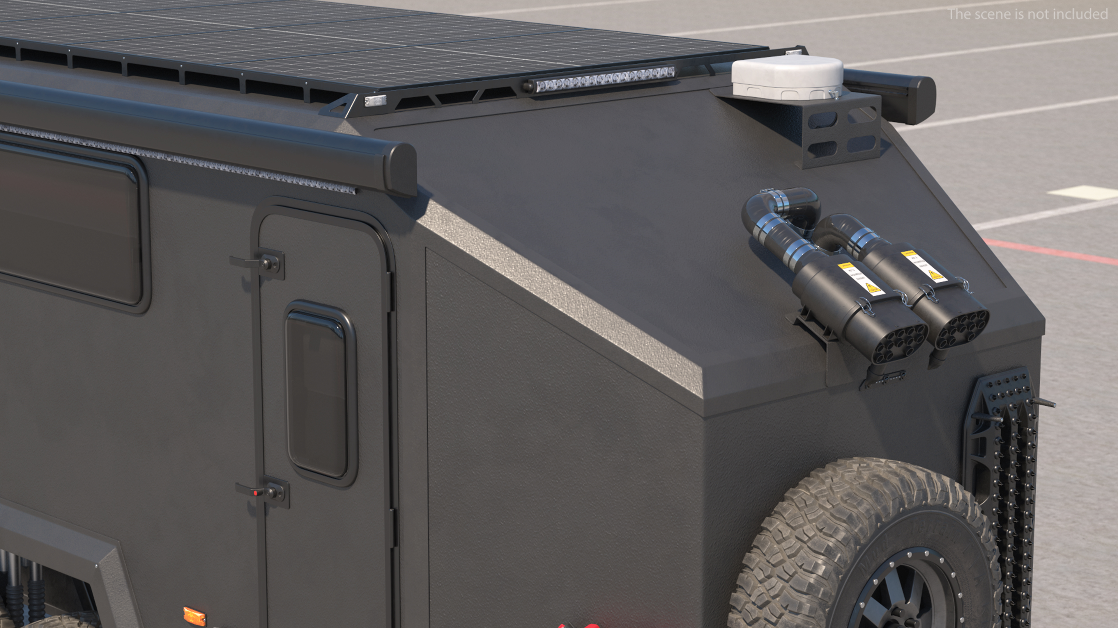 3D Expedition Mobile Home Black model