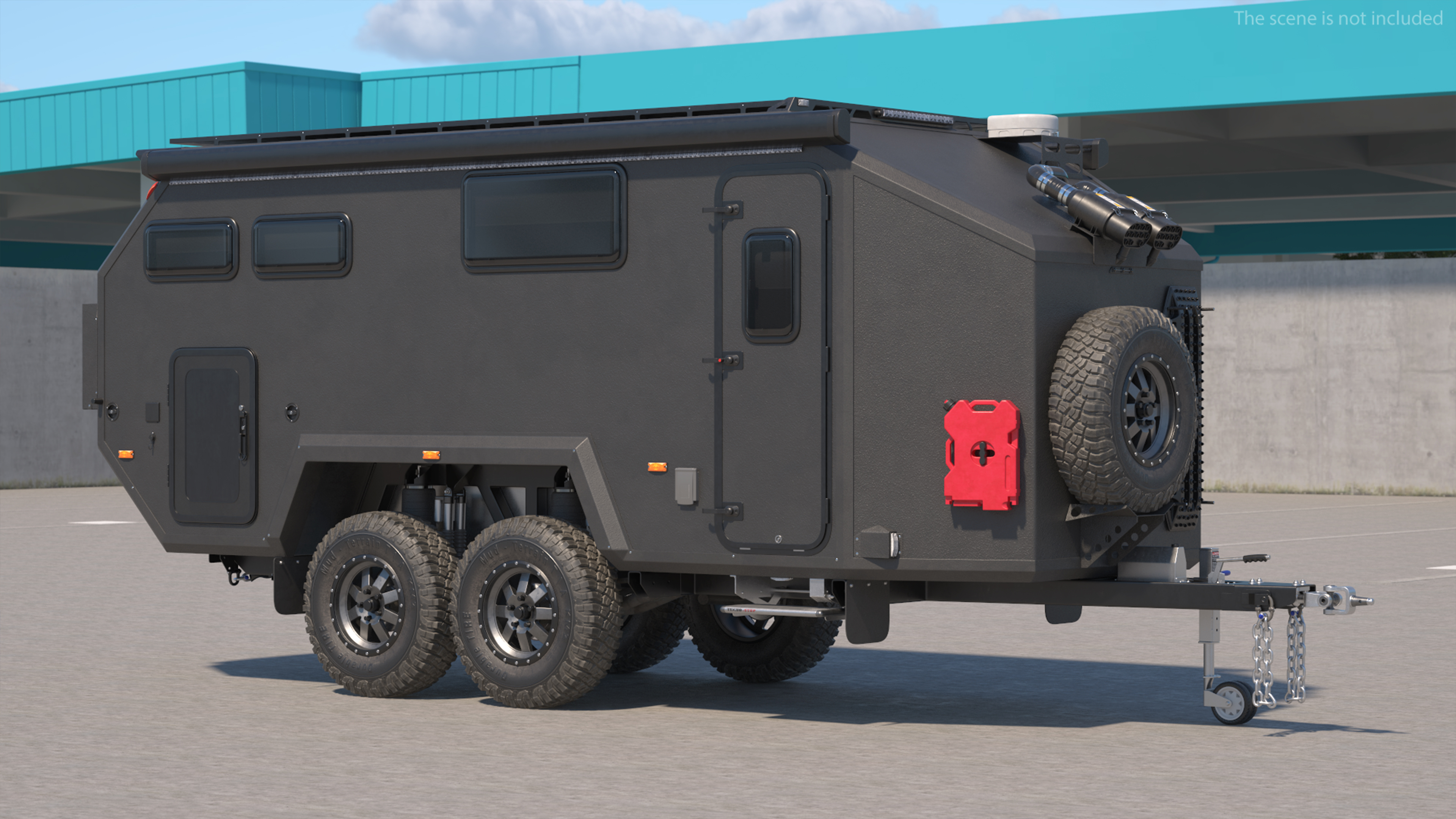 3D Expedition Mobile Home Black model