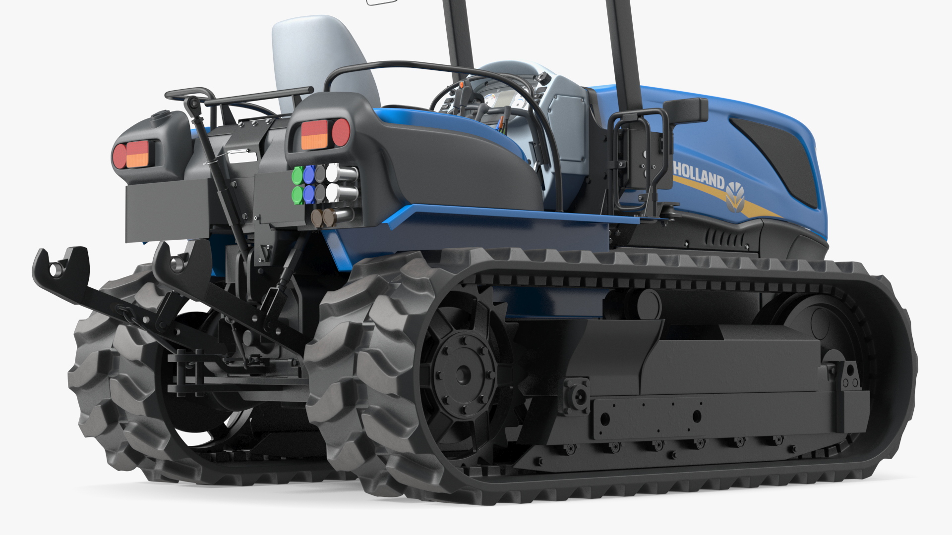 New Holland TK4 Tracked Tractor New Condition Rigged 3D