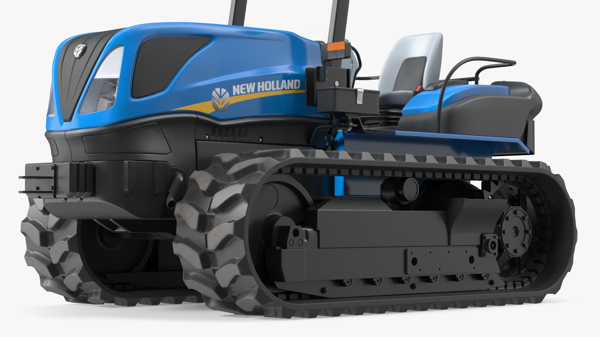 New Holland TK4 Tracked Tractor New Condition Rigged 3D