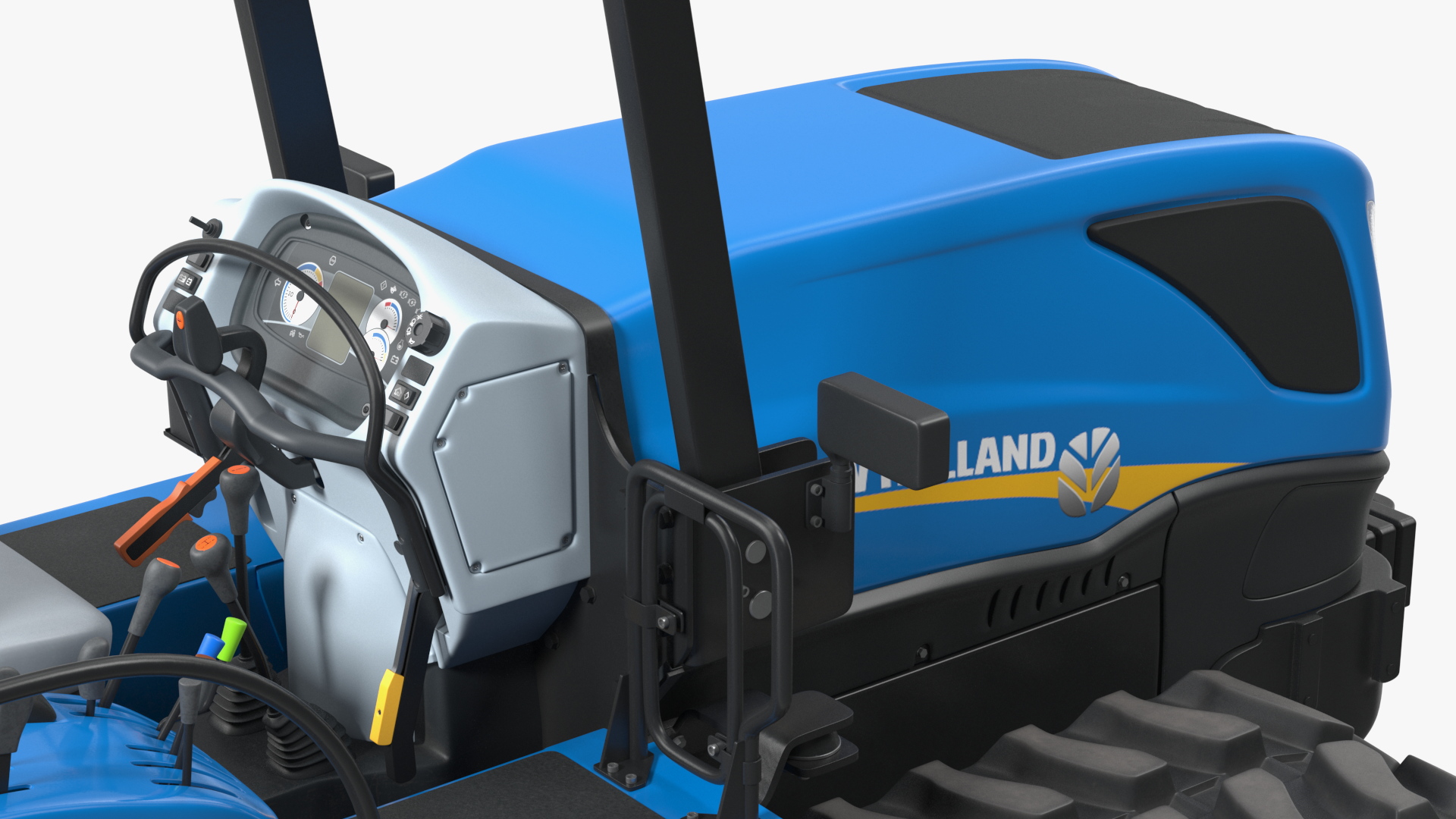 New Holland TK4 Tracked Tractor New Condition Rigged 3D