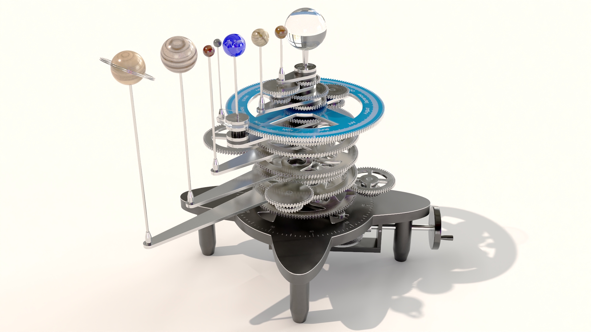3D model Orrery Mechanical Solar System