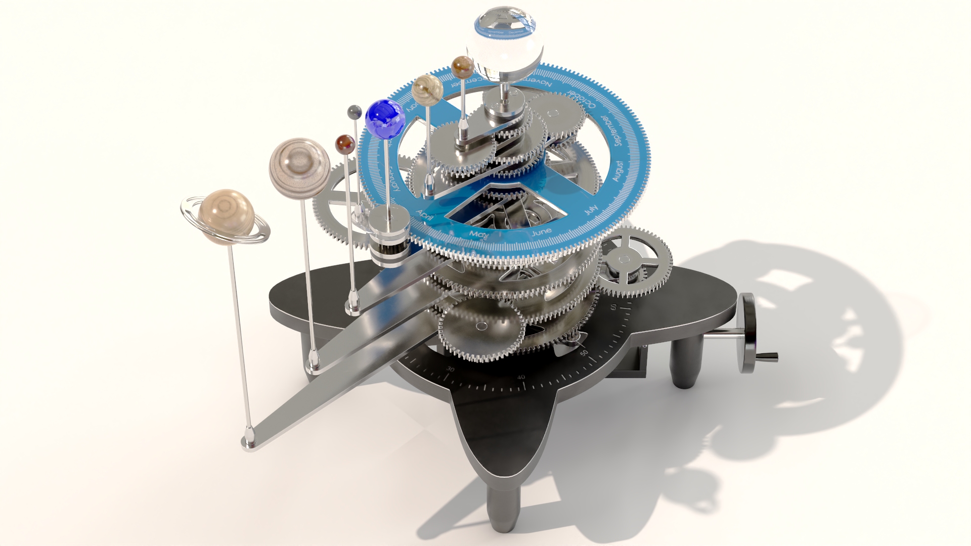 3D model Orrery Mechanical Solar System