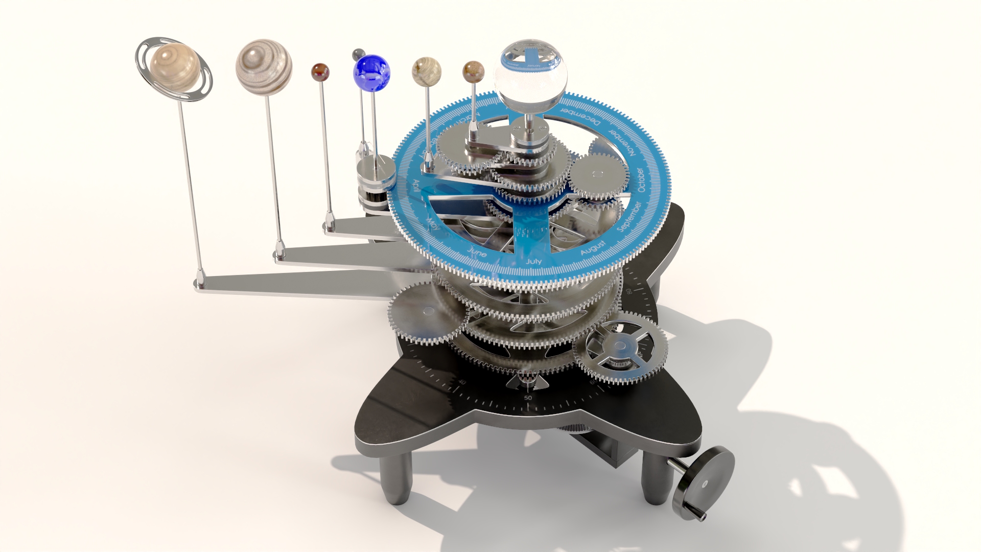 3D model Orrery Mechanical Solar System