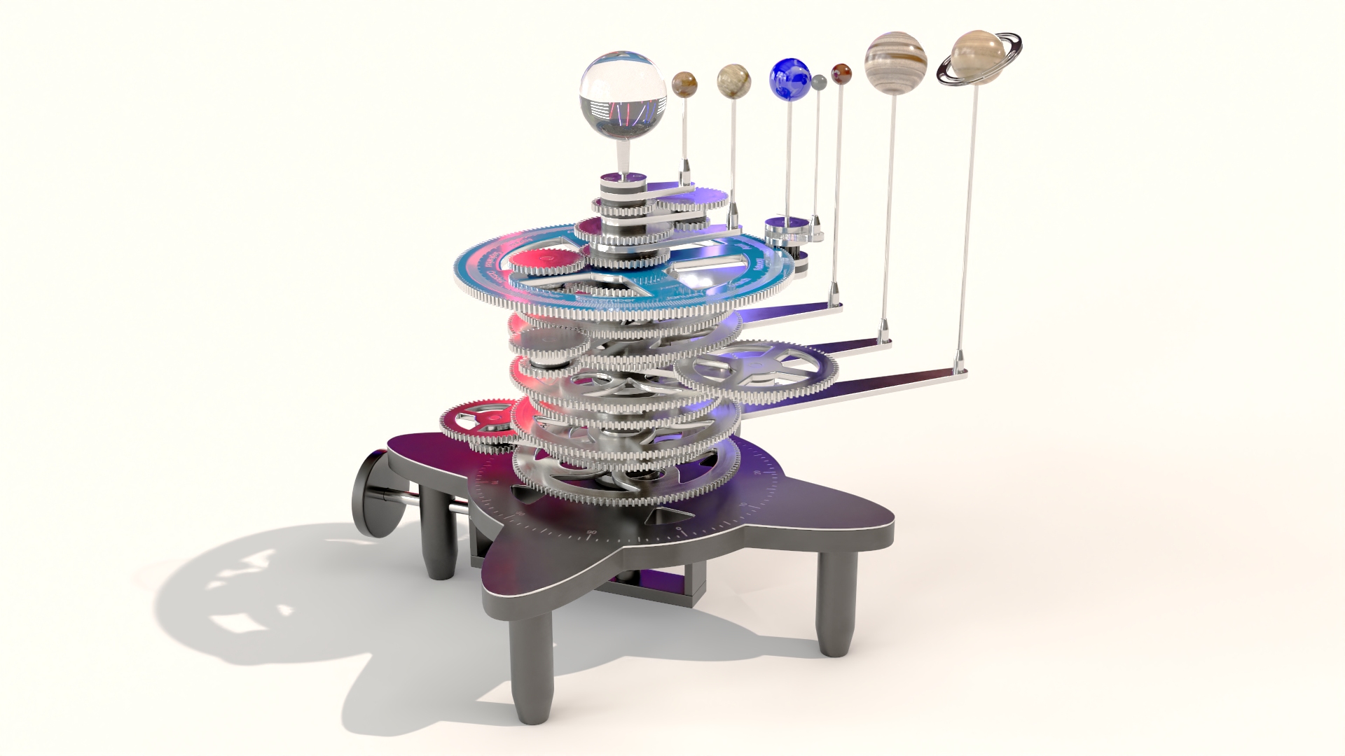 3D model Orrery Mechanical Solar System