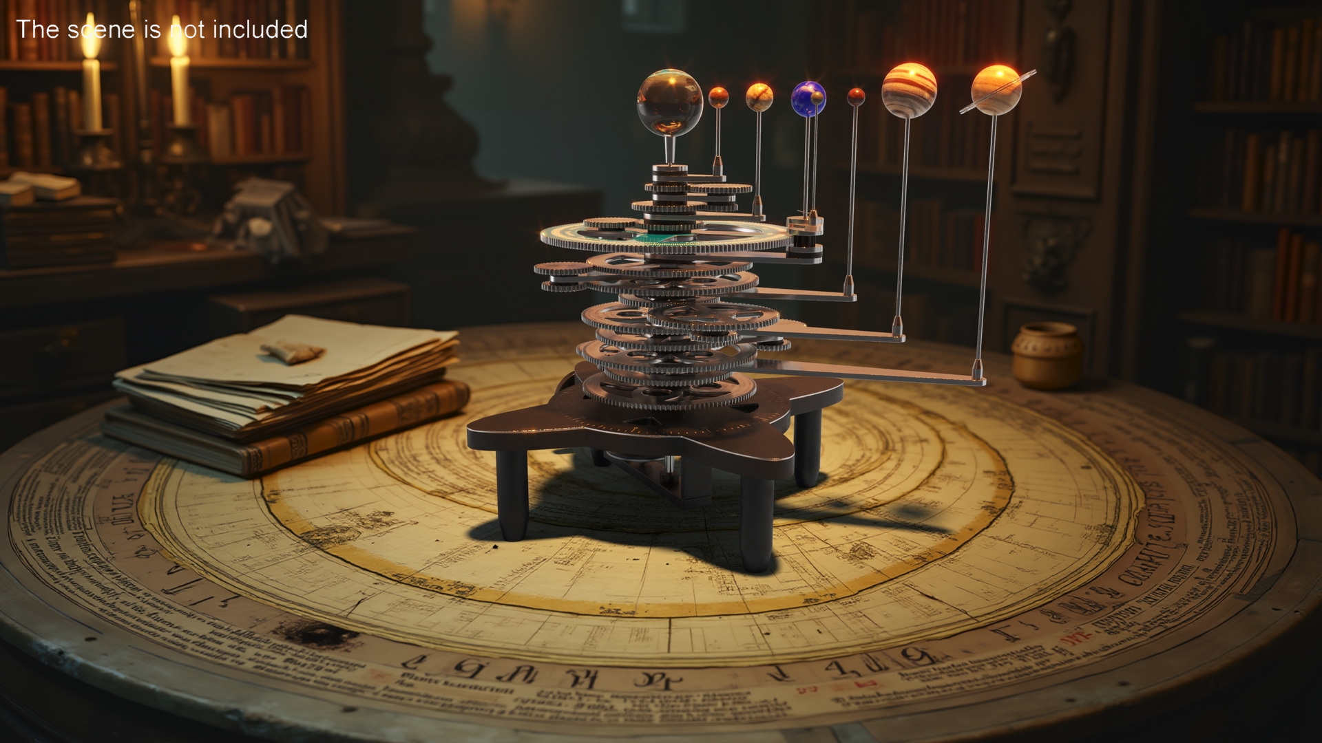 3D model Orrery Mechanical Solar System