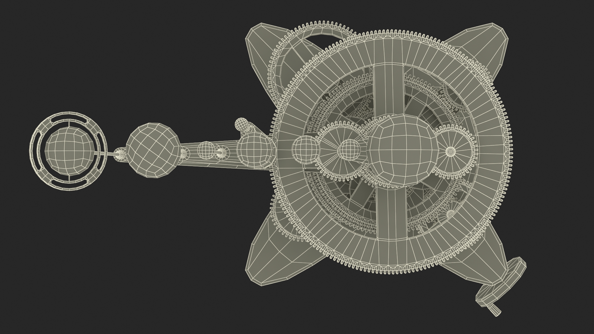 3D model Orrery Mechanical Solar System