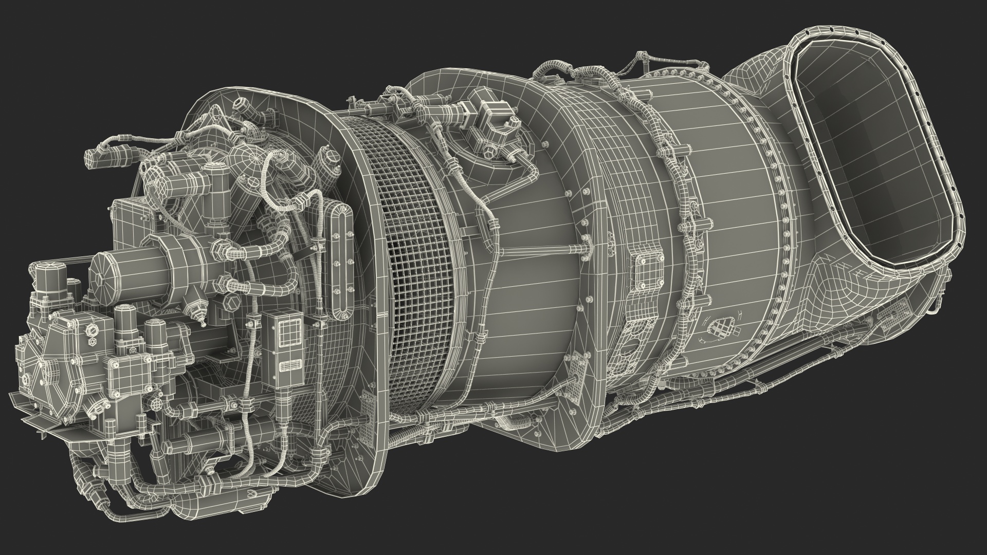 Turboshaft Engine 3D