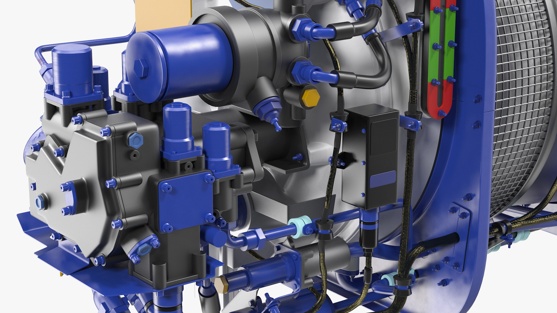 Turboshaft Engine 3D