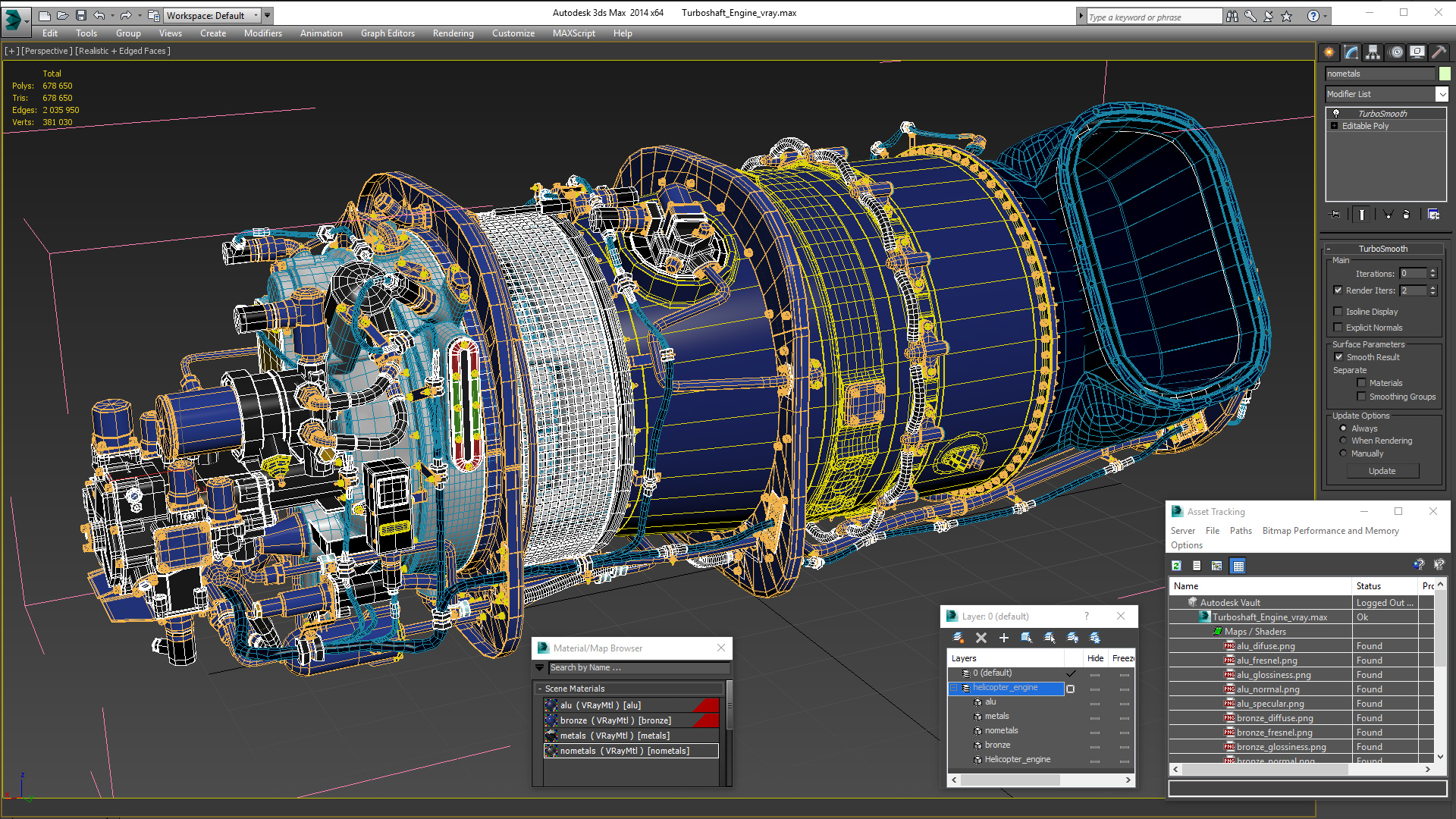 Turboshaft Engine 3D