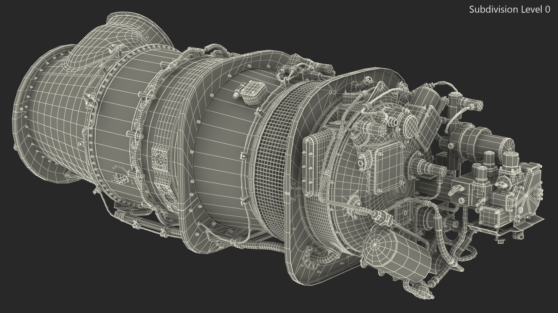 Turboshaft Engine 3D