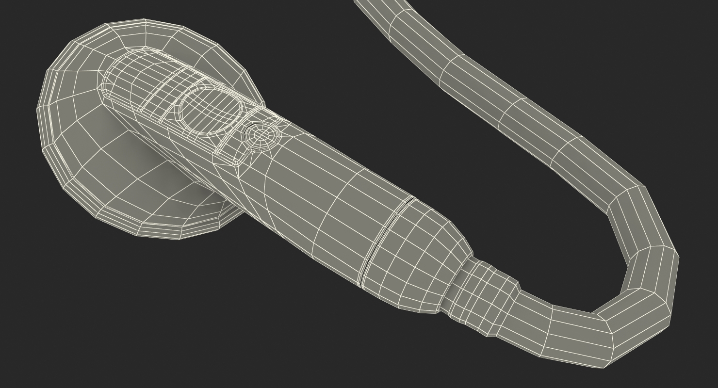 Clinical Electronic Stethoscope Generic 3D model