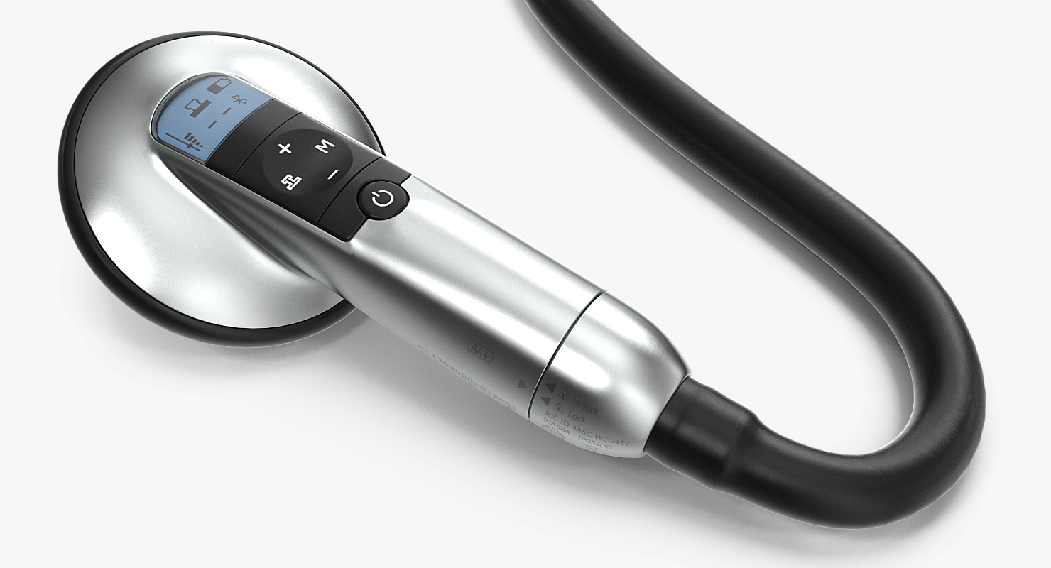Clinical Electronic Stethoscope Generic 3D model