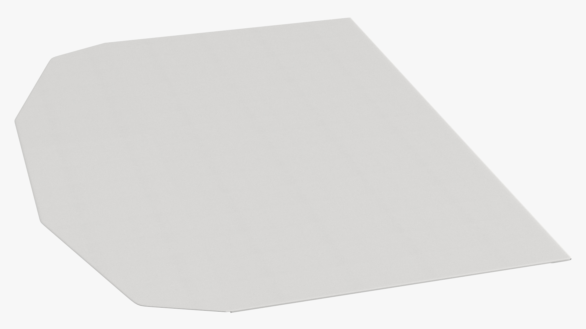 Paper Trapezium Envelope White Rigged 3D