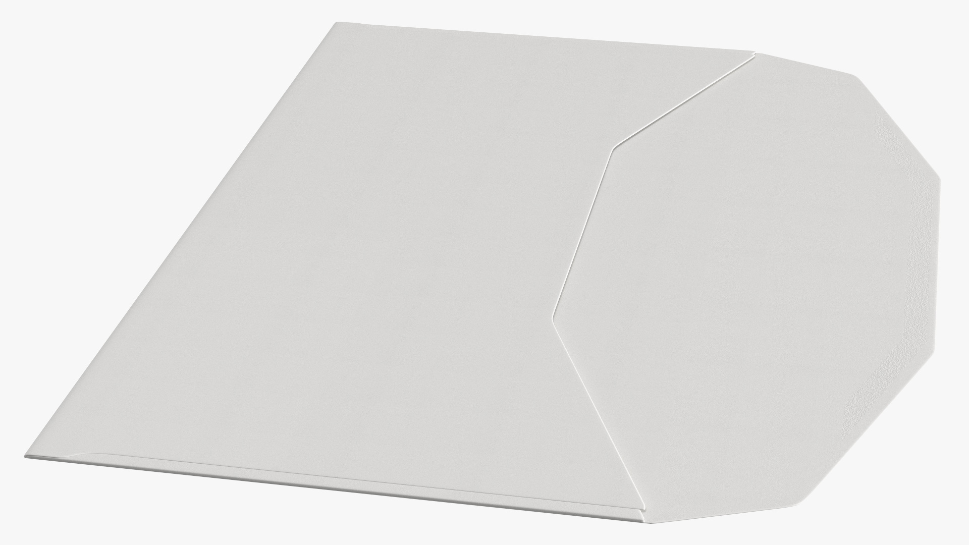 Paper Trapezium Envelope White Rigged 3D