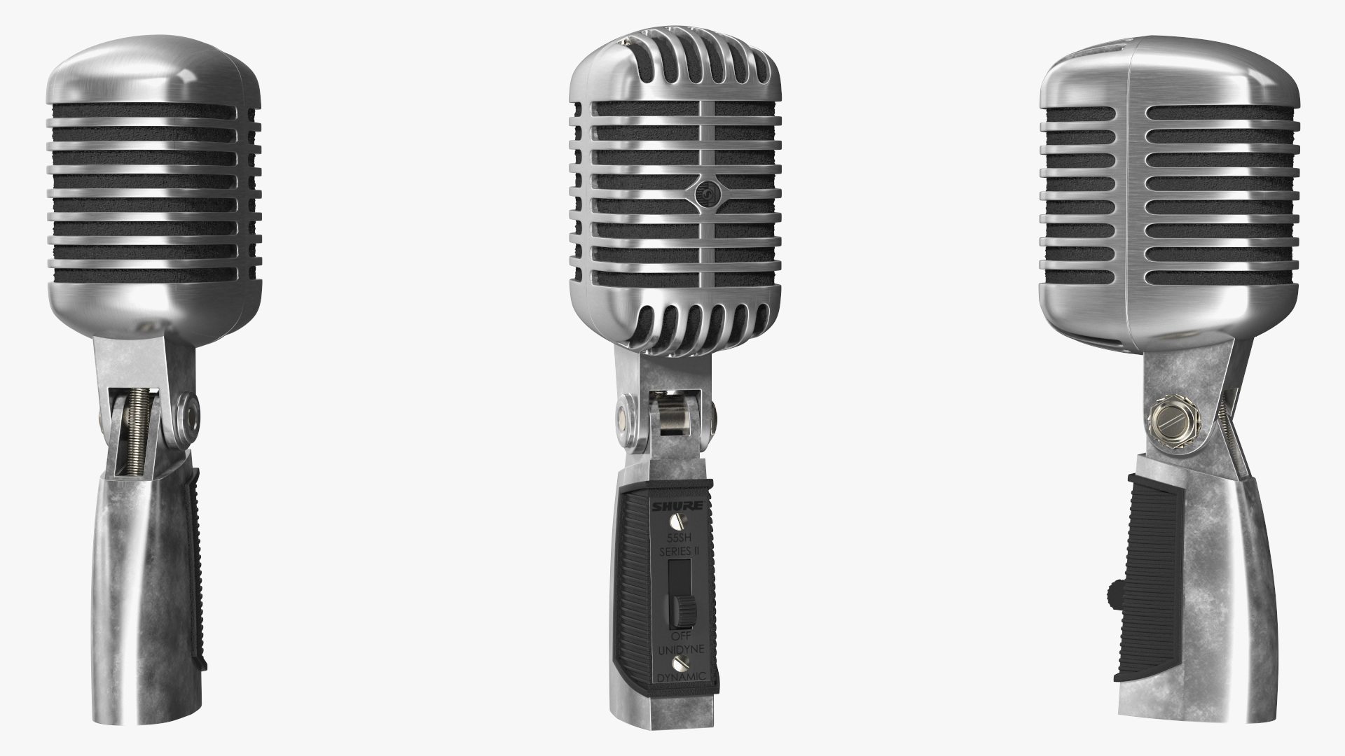 Vintage Microphone Shure 55SH Series II 3D model