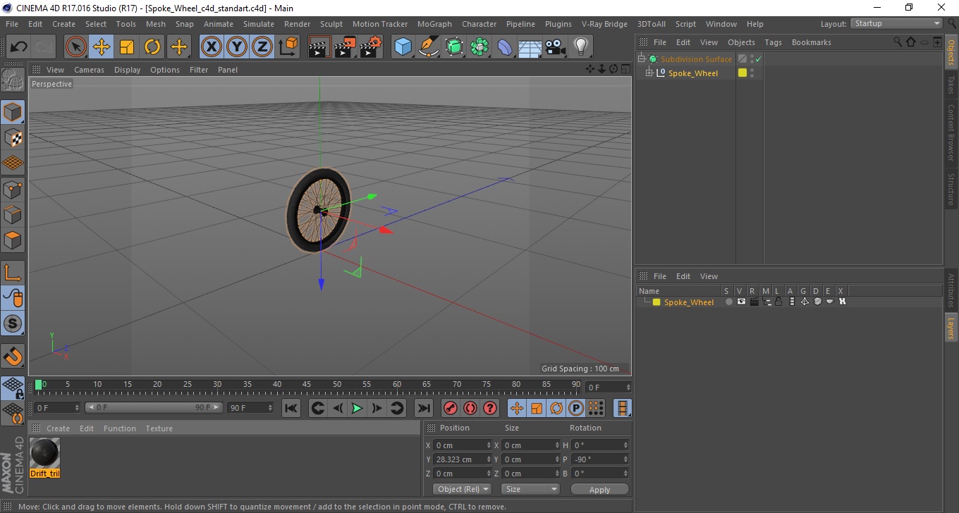 3D Spoke Wheel