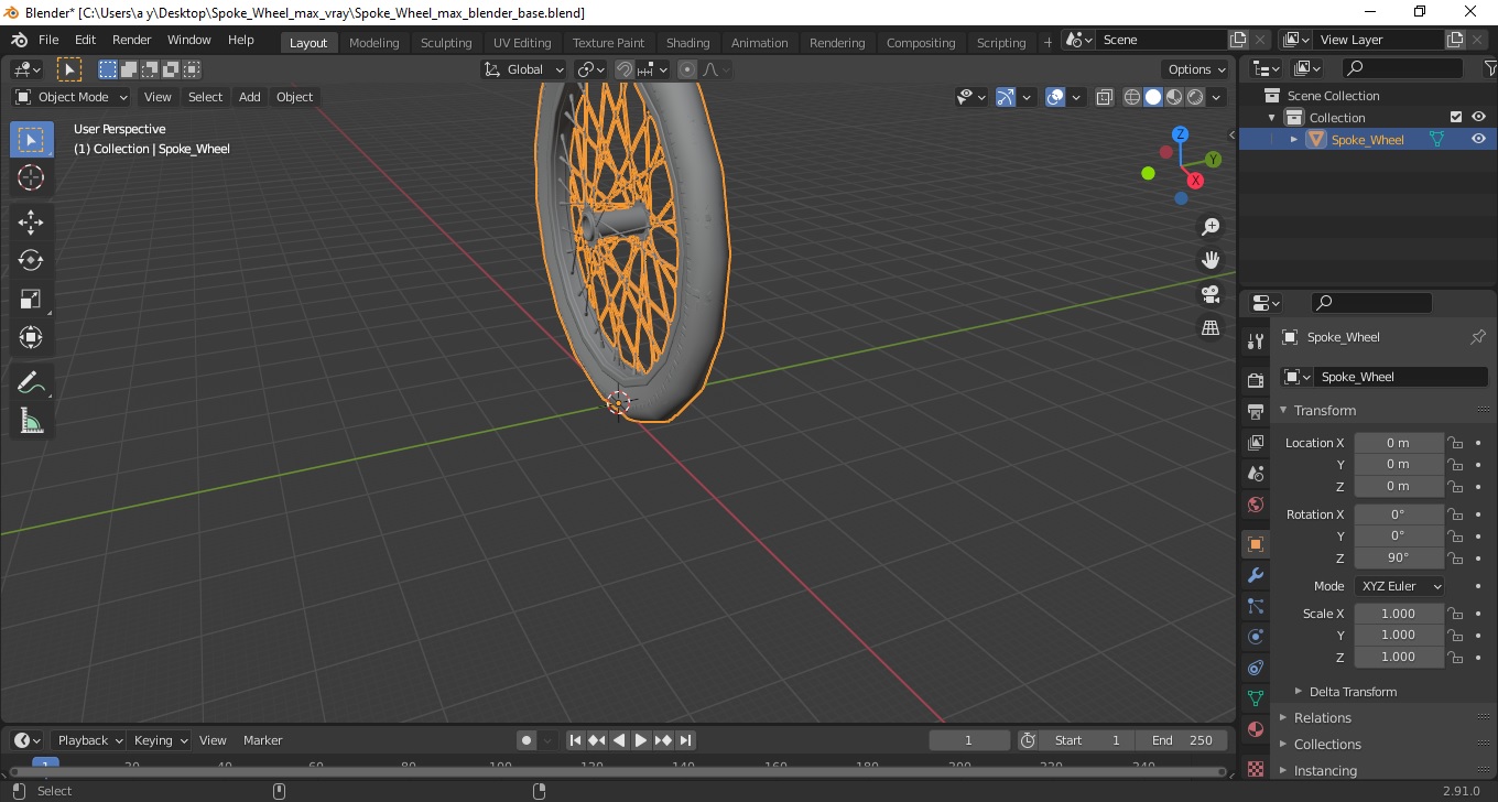 3D Spoke Wheel